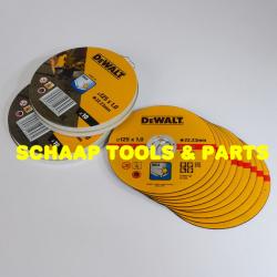 Doorslijpschijven inox 125 mm x 1.0 mm x 22.23 mm per 10 in blik | DT3507-QZ